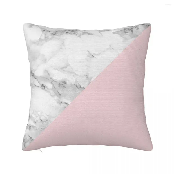 Cor de mármore de mármore cor pastel.Geometria clássica.Jogue os travesseiros de sofá de luxo decoração de capas de Natal em casa