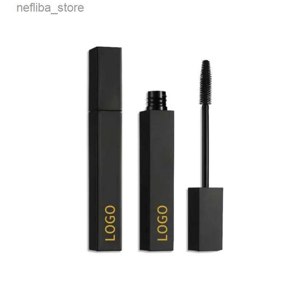 Mascara -Privatetikett Black Square Tube Mascara wasserdicht für Wimpernverlängerung Schwarz Dicke Augenwimpern Locken Cosmetic Custom Mulk L410