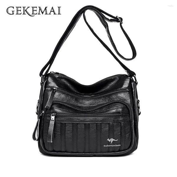 Bag Moda Multi-Pocket Design Bolsas de ombro feminina de alta qualidade Mulheres mensageiras 2024 Designer de cartas Ladies