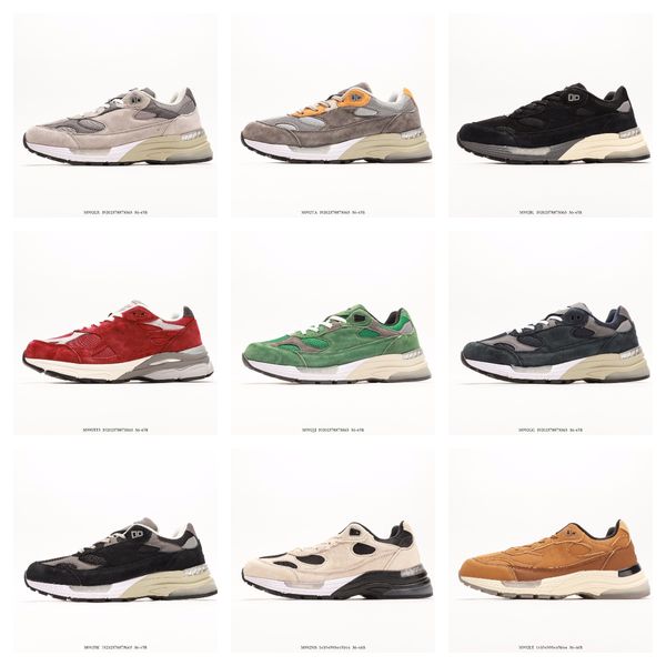 2024 Running Designer 992 Scarpe da uomo Donne Outfit Brick Legno rosso Nimbus grigio sale marino nero 992v3 scarpe sportive maschili scarpe sportive all'aperto di alta qualità