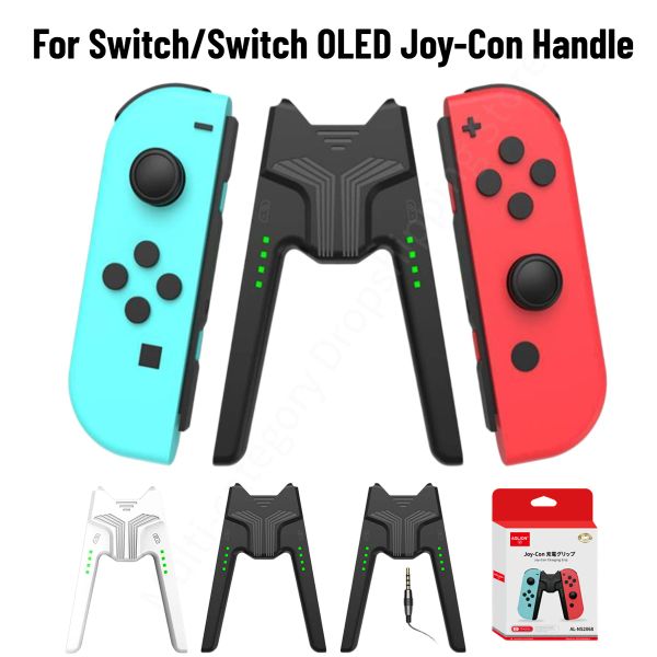 Joysticks Game Lading Dock Grip mit typec Port LED -Indikator für Nintendo Nintend Switch Joy Con Joycon Ladegerät Controller Zubehör