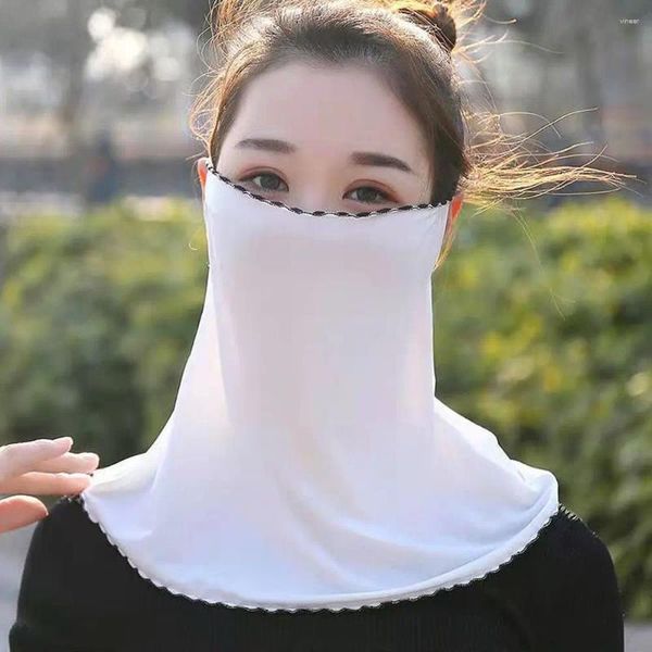 Bandanas UV Protection Face Scarpes Floral Sunelfreen Veil Mask Summer Nunline Womne Gini Driving