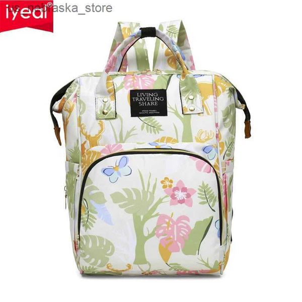 Bolsas de fraldas Novas Moda Bolsas de dormir para bebê Bolsas de mamãe Mochilas Bolsas de armazenamento à prova d'água Bolsas de viagem ao ar livre Mom Q240418