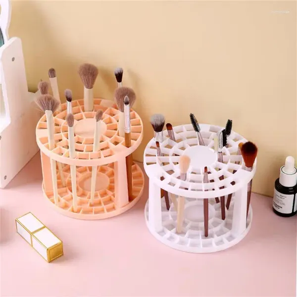 Make-up-Bürsten Lagerregal kreative Kapazität mit kapazitätsresistenten Plastik-Anti-Skid-Versorgung Eyebrow Bleistifthalter langlebiger kreisförmig