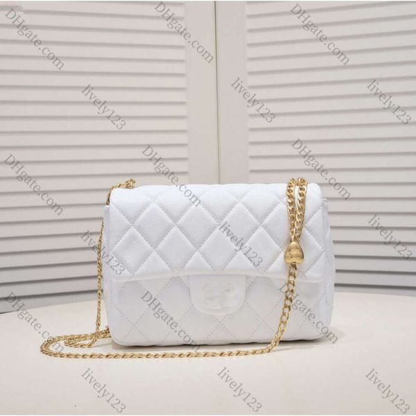 2024 Mulheres Salvadas de Lambskin Globo de Ouro Mini Bolsas de Flap