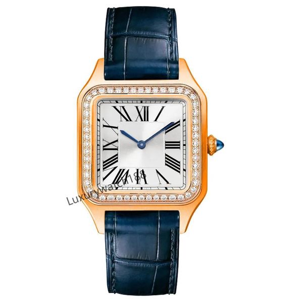 Womens Watch Watch Square Watch Luxury Watch Designer Watch Menens Größe 32x43 Womens Größe 28x38 Gürtel Edelstahlarmband Saphirglas wasserdichtes Orolog.