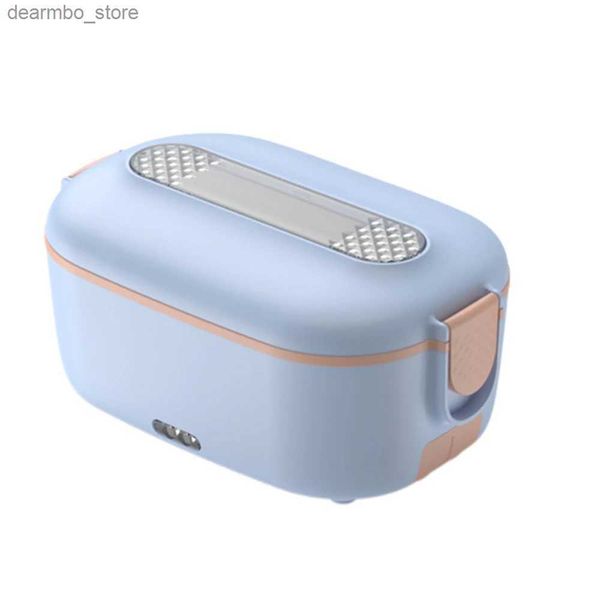 Bento Boxes in acciaio inossidabile Punta da pranzo elettrico Pentola 1,5 litri di riscaldamento portatile per alimenti termici per il pranzo bento per donne bambini 12v 220v / 110 V L49