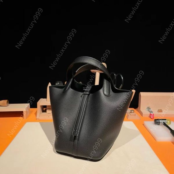 Borsa per secchio di lusso 19A Borsa da donna Designer Classic Designer Borsa Premium TC in pelle semi-manuale di grande capacità borsetta regalo originale confezione da regalo originale