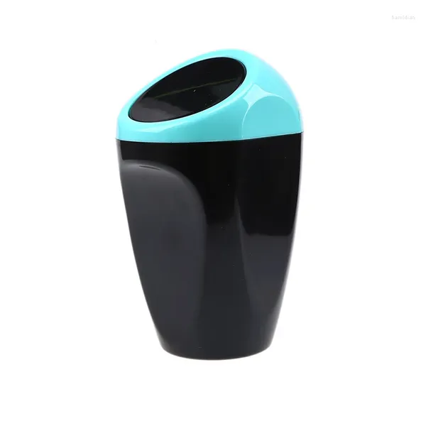 Accessori per interni Possbay Possbable Auto Garbage Can Cash Dust Case Hold Bin Blue Waste Bins Universal Door Box