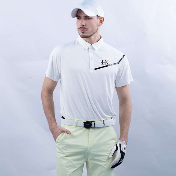 Maniche corta da golf maschera slim-fit sport sports abiti da golf estate asciugatura rapida in giro sottile abbigliamento sport casual sport eleganti polo da uomo maglietta traspirante