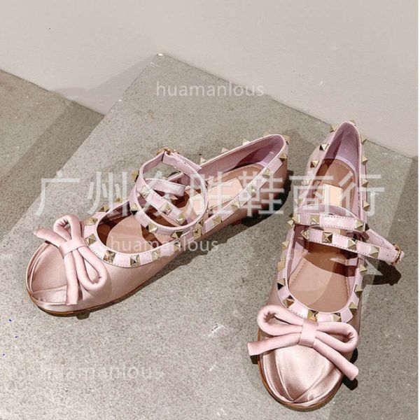 Bow Fairy Shoe Rivet Stud Cross Girl Girl Ballerinas Ballet Shoes Ballet Style Flat Tino Tino Tie High Up Aumina Silk Silk Single XPVI