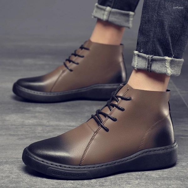 Scarpe casual in pelle di alta qualità da uomo da esterno marca calzature sneaker maschi maschi zapatos de hombre unapa