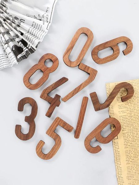 Estatuetas decorativas Leeseph Wooden Number