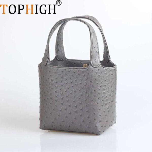 Tophigh New Fashion Sttrich Snake Pattern Borse Bota per il design del cliente per le borse in pelle da donna per donne
