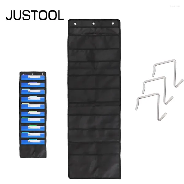 Сумки для хранения Justool Hanging File Polder Organizer 10 карманов 3 вешалки каскадная стена для домашней организации школьная карманная карта