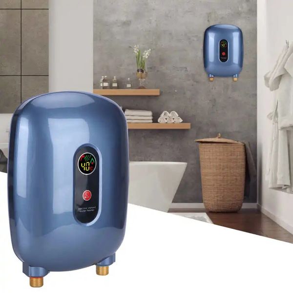 XY-B08, acciaio inossidabile e in ottone Electric Whot Water Water Waterhold Household Istant Acqua Riscaldatore del bagno riscaldante