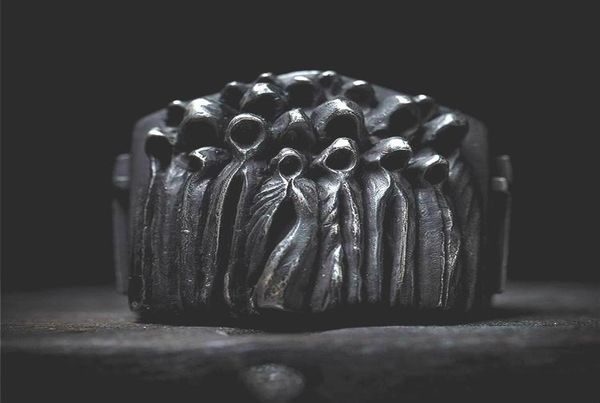 Кластерные кольца мужские кольцо кольцо черная халата мрачный жнец, мужчина, перекрестный гот, творческий дизайн, модные ювелирные украшения, 1097714