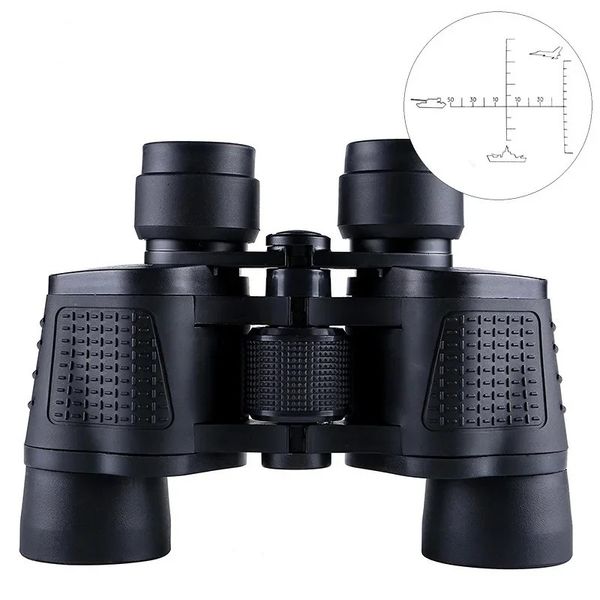 Binoculares 80x80 de alta ampliação de longo alcance Telescópio Profissional HD Eyepieces portáteis Binoculo de visão noturna de grau civil Binoculo