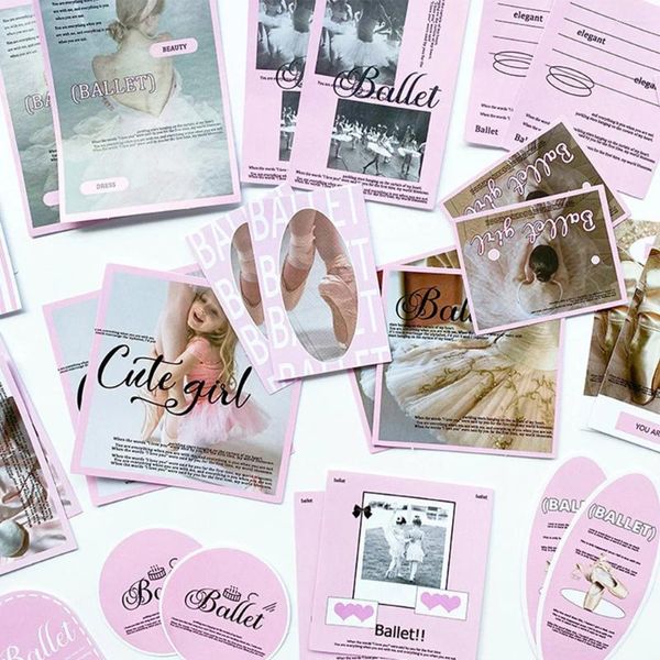 Hediye sargısı 30pcs/paket Kore Scrapbooking Çıkartmaları Pocard Ambalaj Sızdırmazlık Sticker DIY El Kitabı Malzemesi KPOP