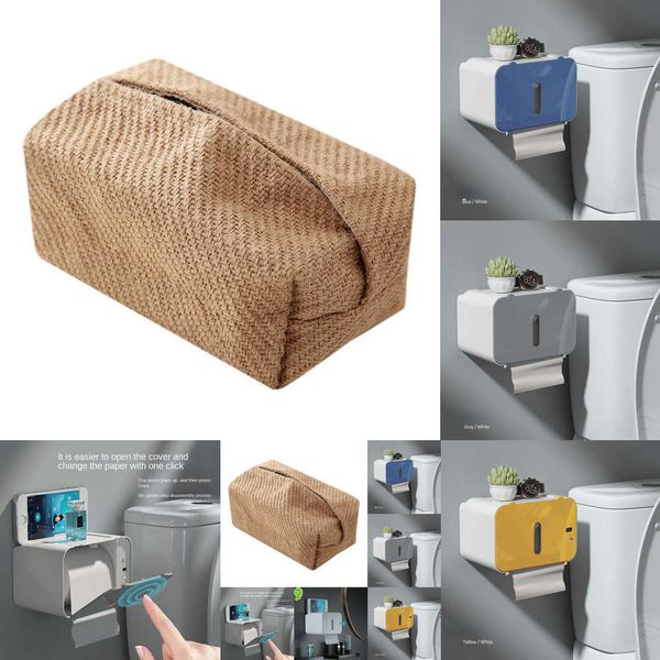 Tuvalet kağıdı rafı WC kağıt tutucu indüksiyon otomatik doku kutusu duvara monte yumruksuz tuvalet tembel akıllı ev