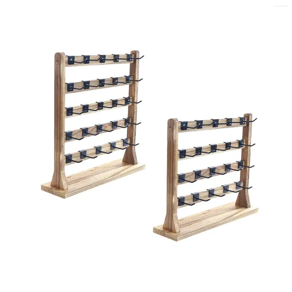 Schmuckbeutel Ohrringständer ausstellen Holzhalter Organizer Ohrstecker Holz Holz für Halskettenarmbänder