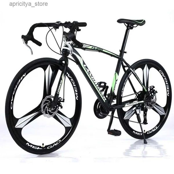 Bicicletas mais recentes 700C Carbon Road 21 24 27 30 Velocidade 26 polegadas Urban City Bicycs Freio de Ciclismo de Ciclismo Alto Aço Carbono na estrada Bike L48