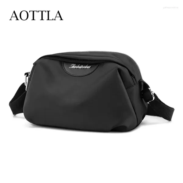 Bolsas de ombro Aottla Chegada 2024 Mulheres à prova d'água Moda de nylon clássica Bag feminina Casual Versátil Messenger