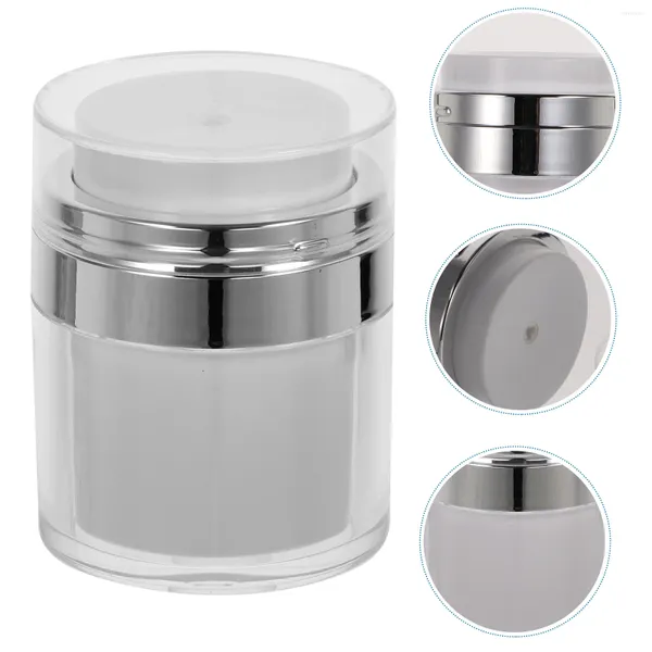 Garrafas de armazenamento 2 PCS LOÇÃO BOMBRA Pressione Creme Jar Viagem Vacuum Recipiente Face Face PP Dispensador sem ar sem ar