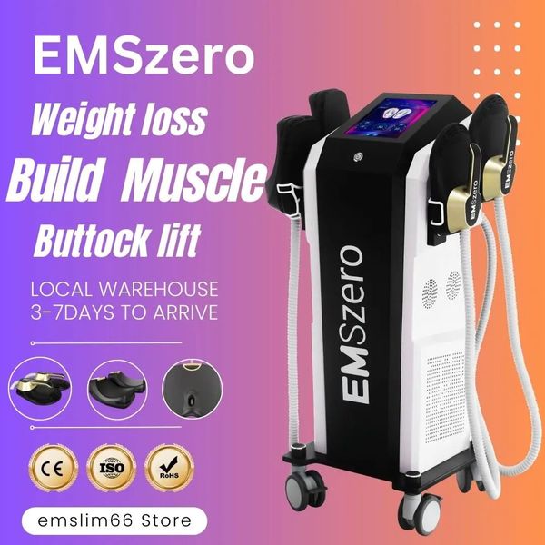 Heiße Emszero -Schlabungsmaschine Elektromagnetischer Muskeln stimulieren Körperkonturierungsschulengeräte mit HF -Beckenpolstern erhältlich