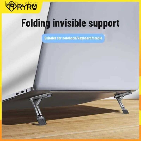 Andere Computerkomponenten Ryra Mini Invisible Fold Phone Handy Mobiltelefonhalter Ständer tragbare Halterung für iPhone 14 13 Pro 12 Samsung Y240418