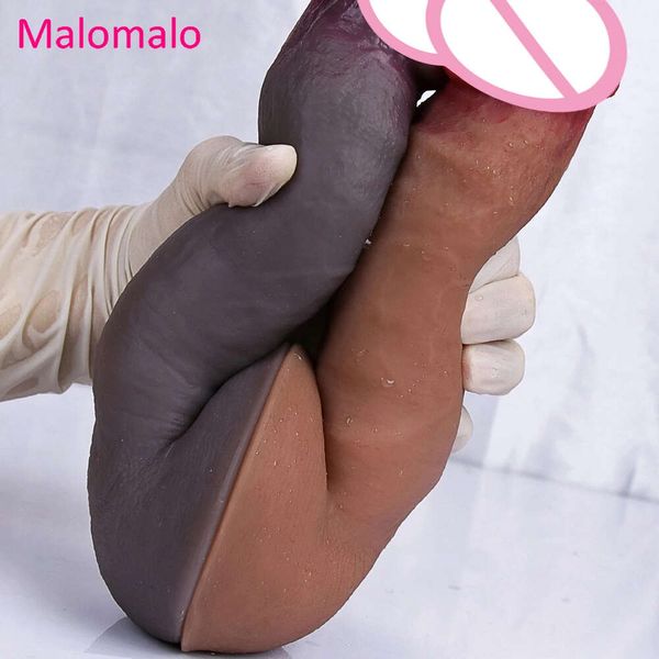 Strapon morbido carne grande dildo giocattolo erotico nero per donne silicone lesbiche masturbatori vaginali del pene grande tanta di aspirazione spessa cazzo