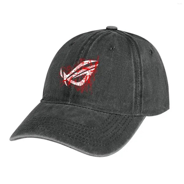 Berets Asus Rog Gamer Cowboy Hut | -f- |Schwarze Sonnenkappe für Männer Männer