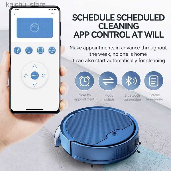 Robot Vacuum Cleaners 2024 Novo Bowai 3 em 1 Smart Sweeping Robot App Controle remoto SUPER SIMEIRA Variando e aspirando para o escritório em casa Y240418