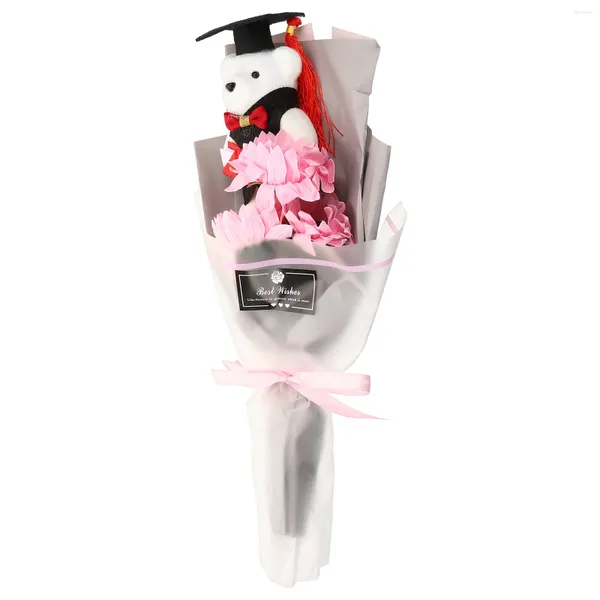 Flores decorativas Decoração Bear Bouquet Festuation Favors Gift Small Banquet Graduates Student