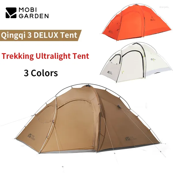 Палатки и укрытия Mobi Garden Qingqi 3 Delux Camping Tent Trekking Ultralight 2,4 кг человек 2 слоя