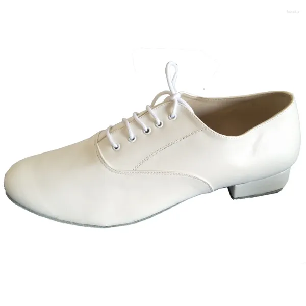 Sapatos de dança Men's White Ballroom Party Salsa Latin Salsa Men