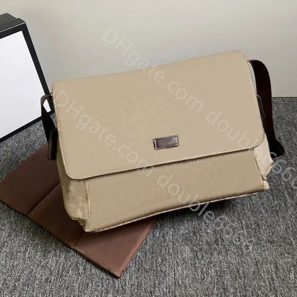 Lüks Tasarımcı Erkek Kadınlar Keten Tuval Deri Çanta, Çok Yönlü Omuz Çantası, Şık Crossbody Çanta, Klasik E biriken Çantası, Seyahat Çantası, Çanta, Messenger Çantası