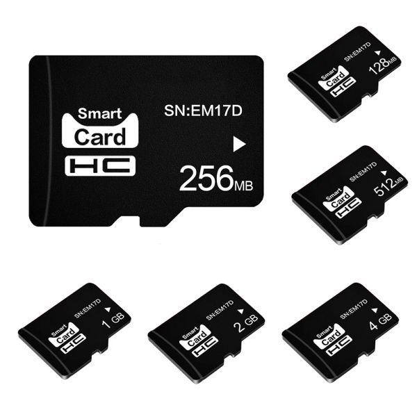 Schede Mini scheda di memoria scheda SD Classe 6 Scheda flash Memoria MicroSD TF/SD Schede 128MB 256 MB 512 MB 1 GB 4GB per adattatore per smartphone