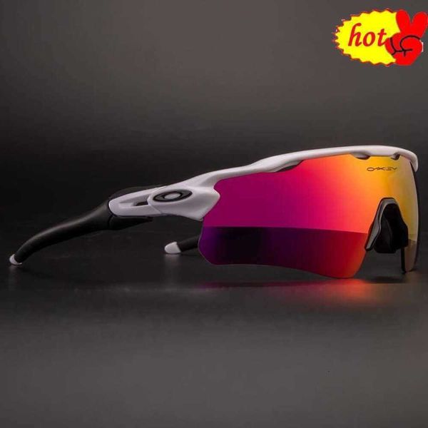 UV400 Radfahren Sonnenbrillen Linsen Radsport Brillen Sport im Freien mit Fahren mit Fahrradbrillen mit dem Fall für Männer Frauen Oo9463 6776 polarisiert