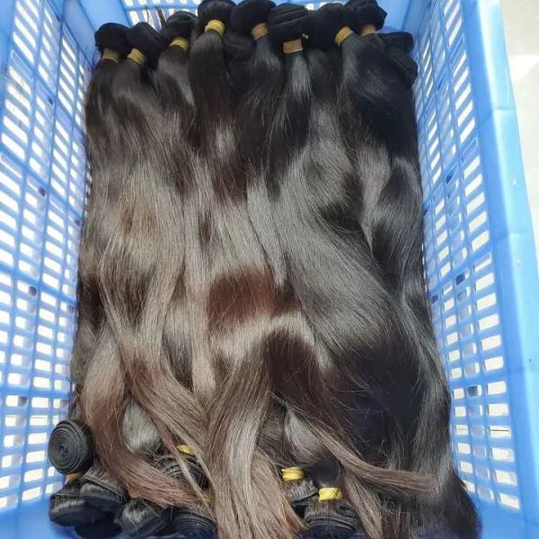 Schoßräule ohne verarbeitete birmanische Straight Single Spender Haar 3 Bündel Paket natürliche braune Farbe Weiche Textur