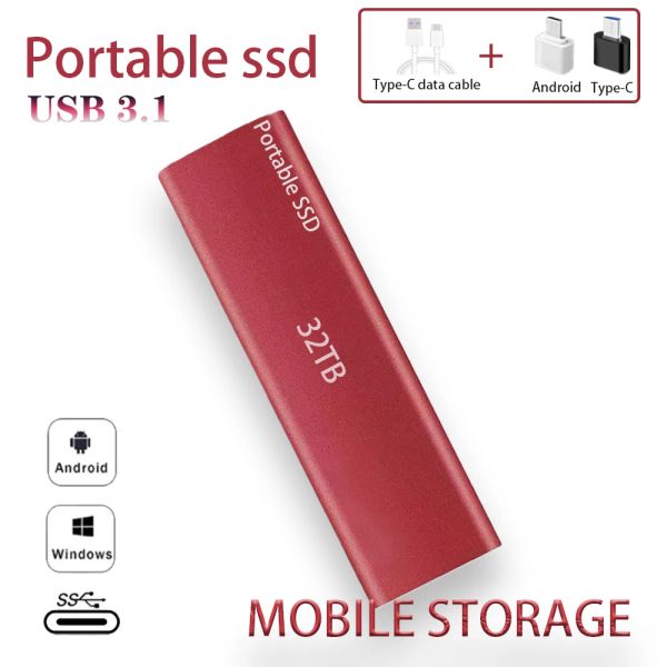 RECOLO ALTA SPECIA ALTA ALTA SSD SATA 1TB 2TB 100% Abilità reale portatile SSD 4TB da 8 TB USB Flash Discorso rigido da 16 TB Disco Duro Duro Estro