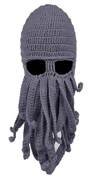 2018 Unisex Octopus вязаная шерстяная лыжная маски для маски для вечеринки в Хэллоуин