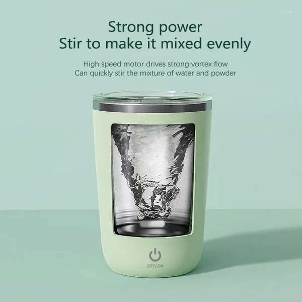 Tassen Automatische Mischung Tasse selbsttreuende Magnetbecher USB wiederaufladbar Edelstahl Milch Kaffee Smart Mixer Wasser Wasser