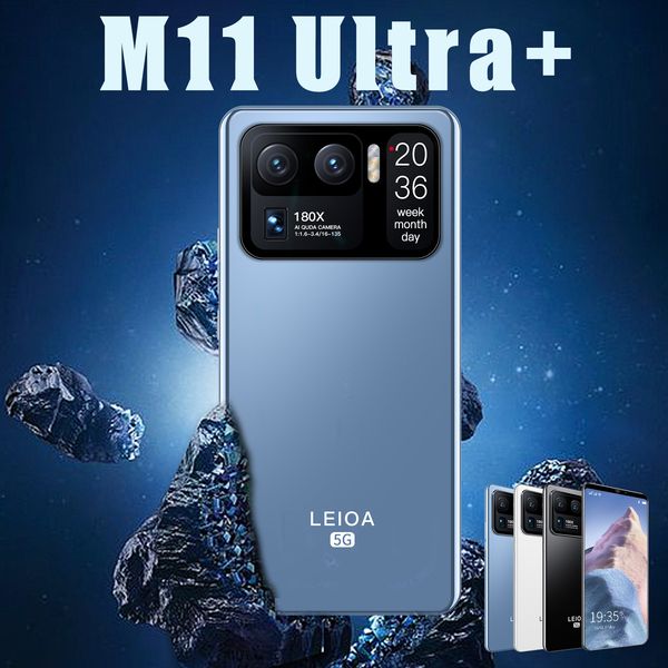 M11 Ultra Global Version Сотовый телефон 6,1 дюйма 4800 мАч Octa Core Quad 8 ГБ+128 ГБ задней камеры Android Mobile Phone 5G 4G LTE Смартфон