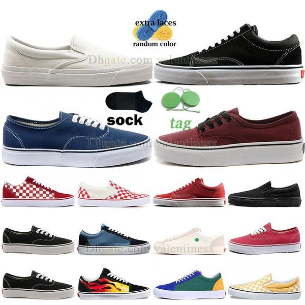 2024 Nuove scarpe casual a forma di piastra a basso taglio vecchia skool scarpe casual scarpe skateboard piatti giovani viola rosa donna donna tela da tennis gammi classici addestratore vintage classico