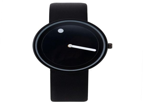 Promotion 2018 Minimalist für Armbanduhren Black White Design Watch Männer hochwertige Punkt- und Linienquarz -Fashion Girl Uhren 9546543