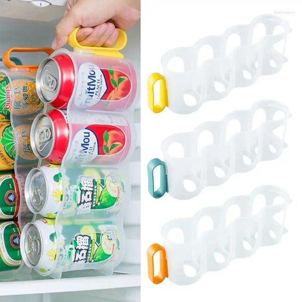 Buco di stoccaggio cucina bevanda bevanda soda drink canfastro per organizzatori frigoriful bottiglia di frigorifera di frigo