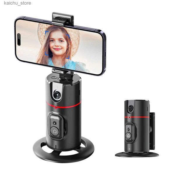 Monopodi selfie monopodi a 360 gradi di rotazione automobilistica del supporto per telefono Funzionamento di gesti pieghevole per smartphone mobile vlog live streaming y240418