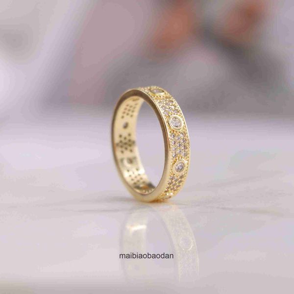 High -End -Designer -Schmuckringe für Frauen Carter Classic Diamond Universal Ring für Männer und Frauen Original 1: 1 mit echtem Logo