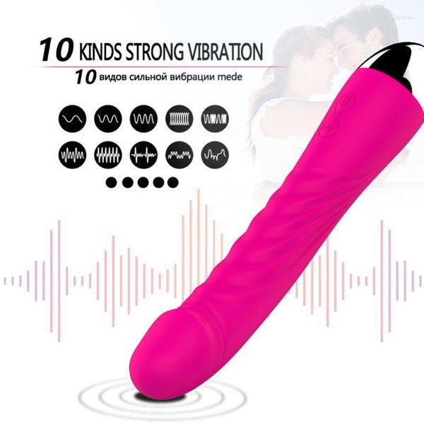 Vibratori G spot dildo vibratore per donna silicone impermeabile 10 modalità vibrador clitoride massaggiatore mastur